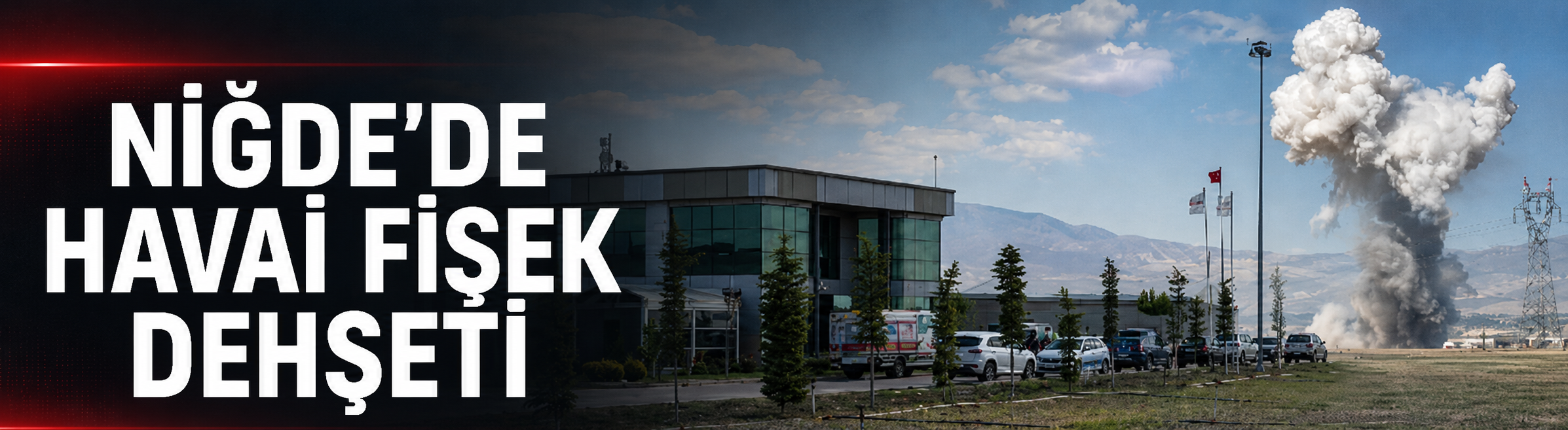 Niğde'de havai fişek dehşeti