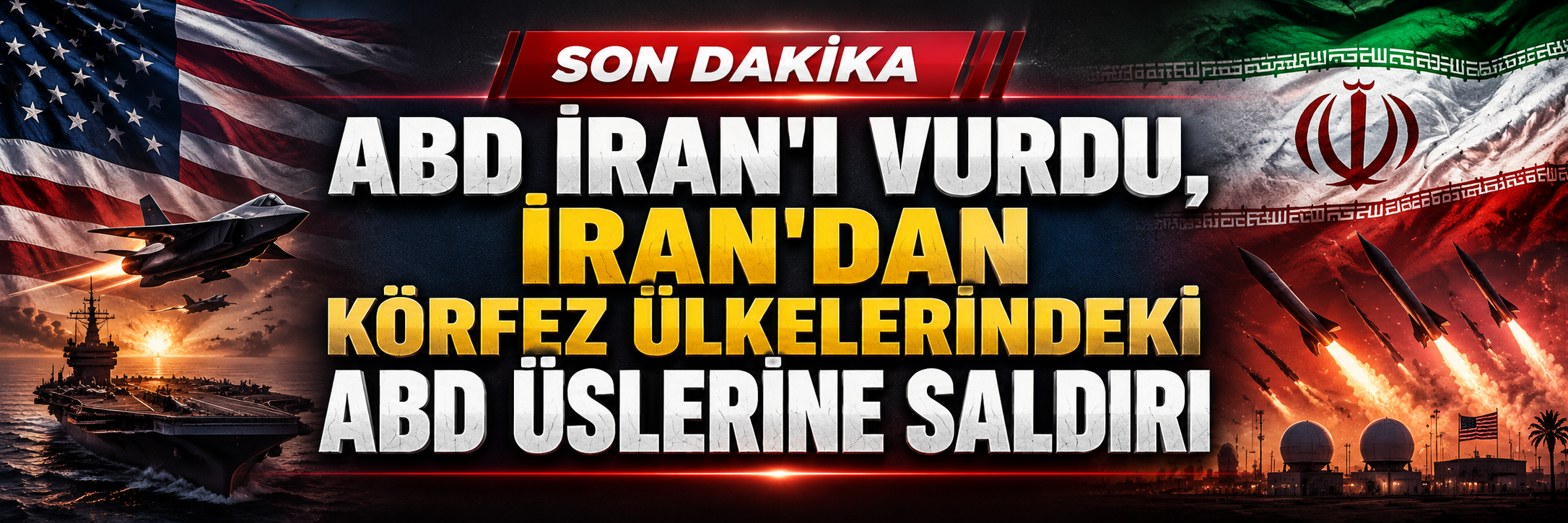 ABD İran'ı vurdu, İran'dan Körfez ülkelerindeki ABD üslerine saldırı