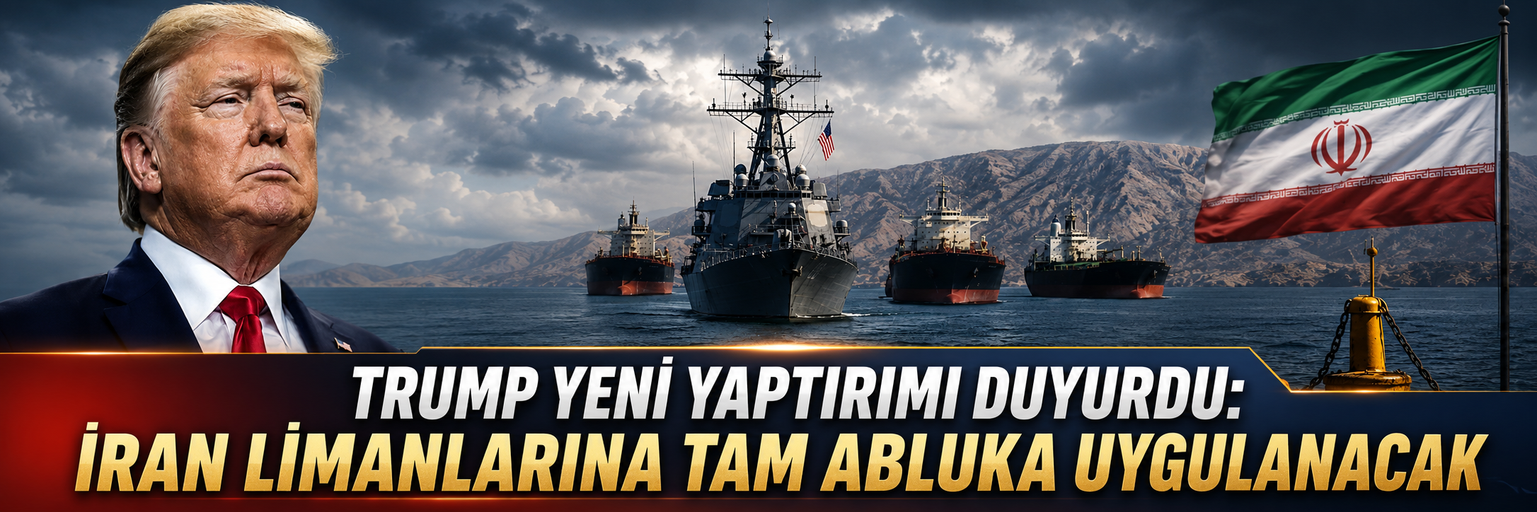 Trump yeni yaptırımı duyurdu: İran limanlarına tam abluka uygulanacak