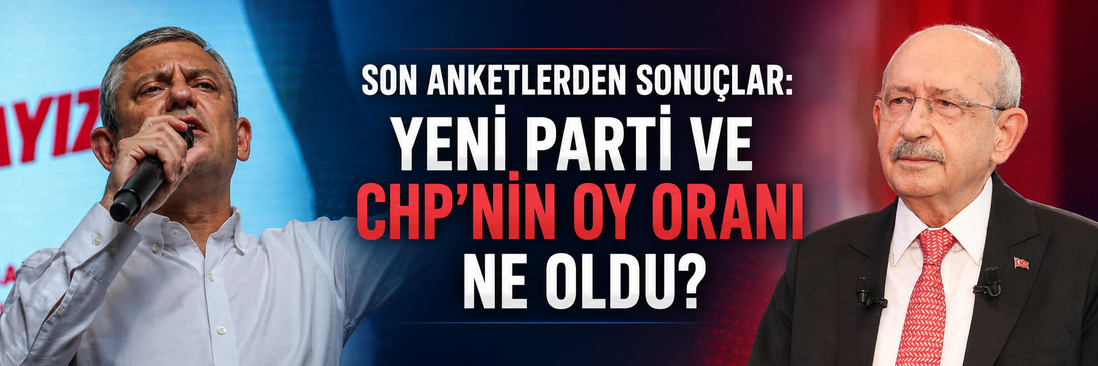 Son anketlerden sonuçlar: Yeni parti ve CHP'nin oy oranı ne oldu?
