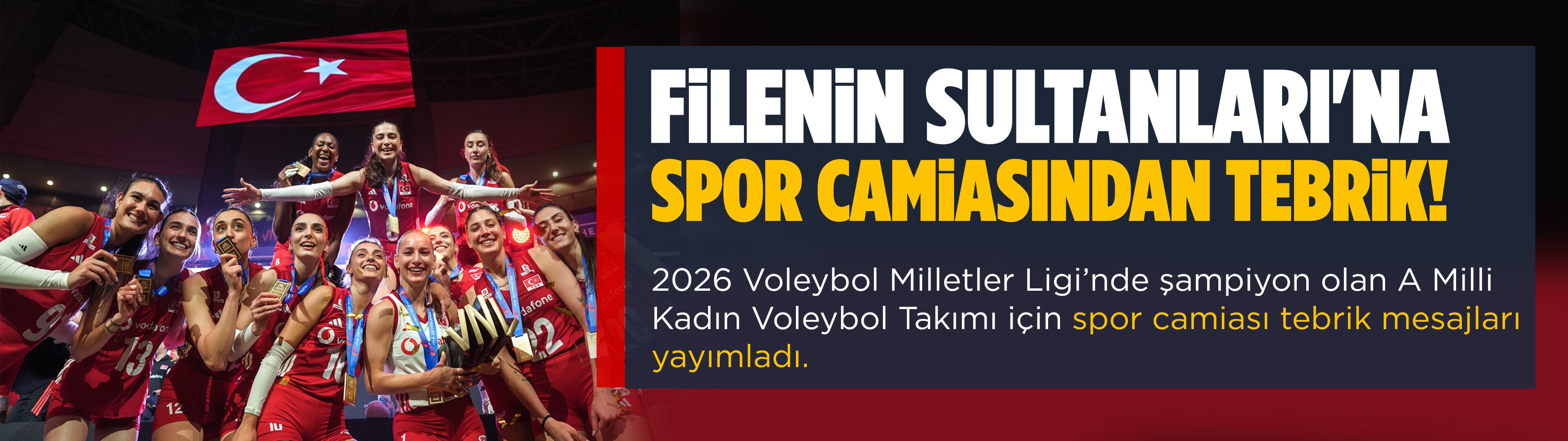 Filenin Sultanları'na spor camiasından tebrik!