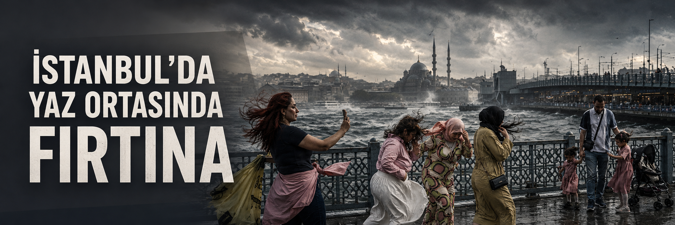 İstanbul'da fırtına etkili oldu