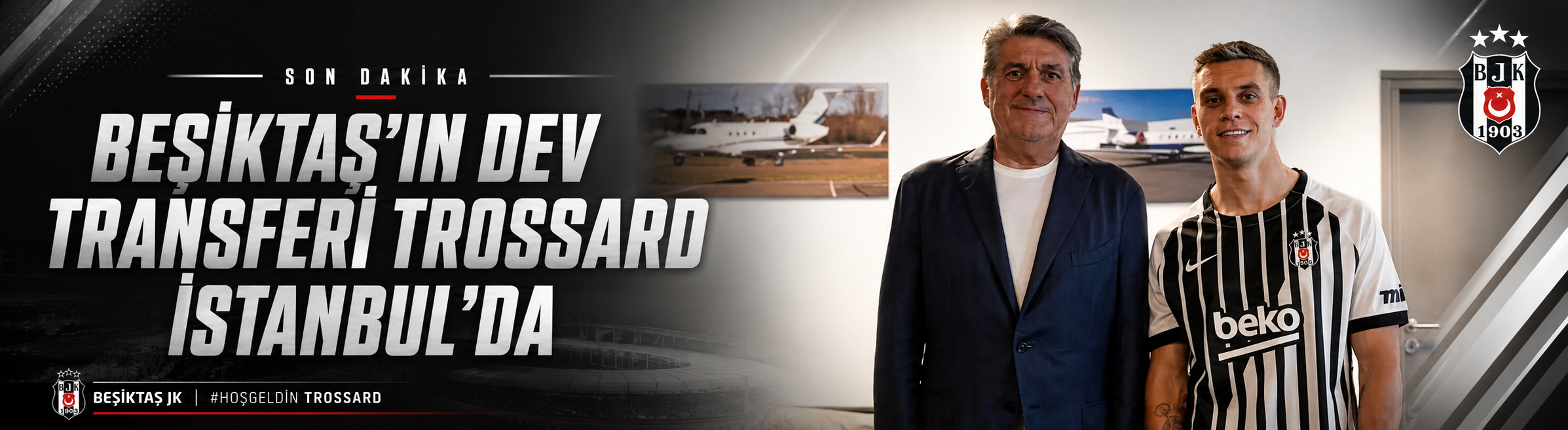 Beşiktaş'ın dev transferi Trossard İstanbul'da