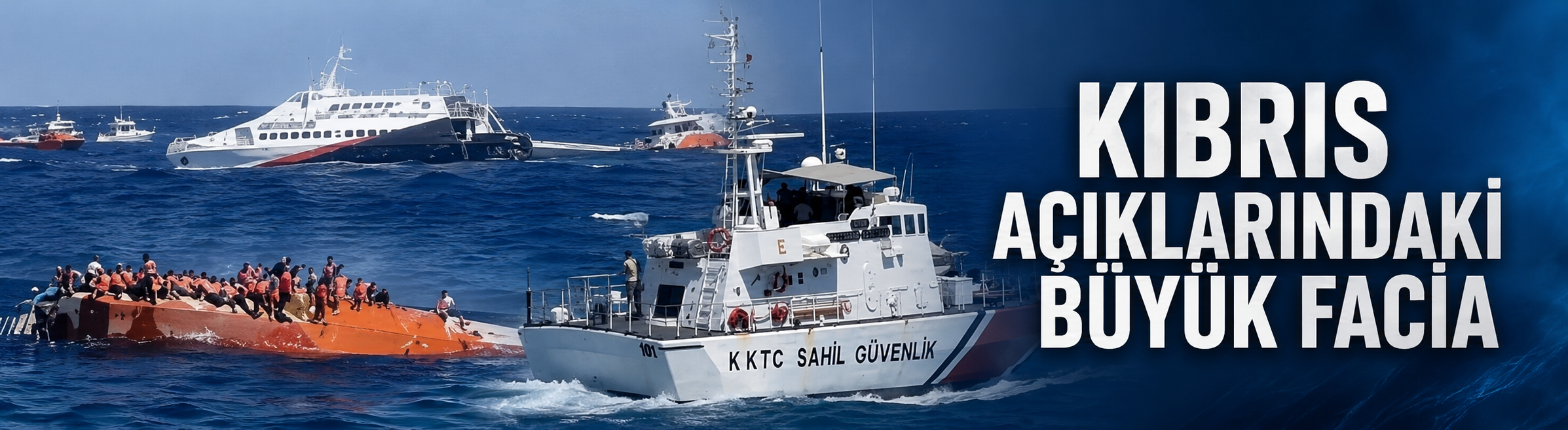 Girne açıklarında yolcu gemisi alabora oldu: 267 kişi için kurtarma çalışması