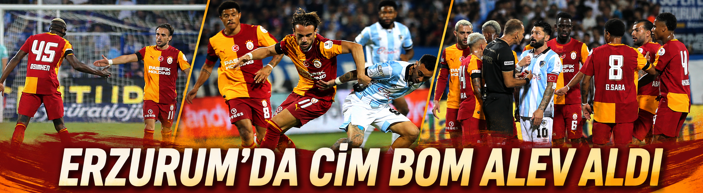 Cim Bom Erzurum'da alev aldı
