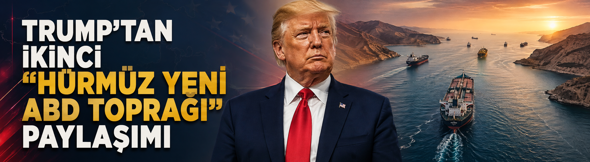 Trump'tan ikinci "Hürmüz yeni ABD toprağı" paylaşımı