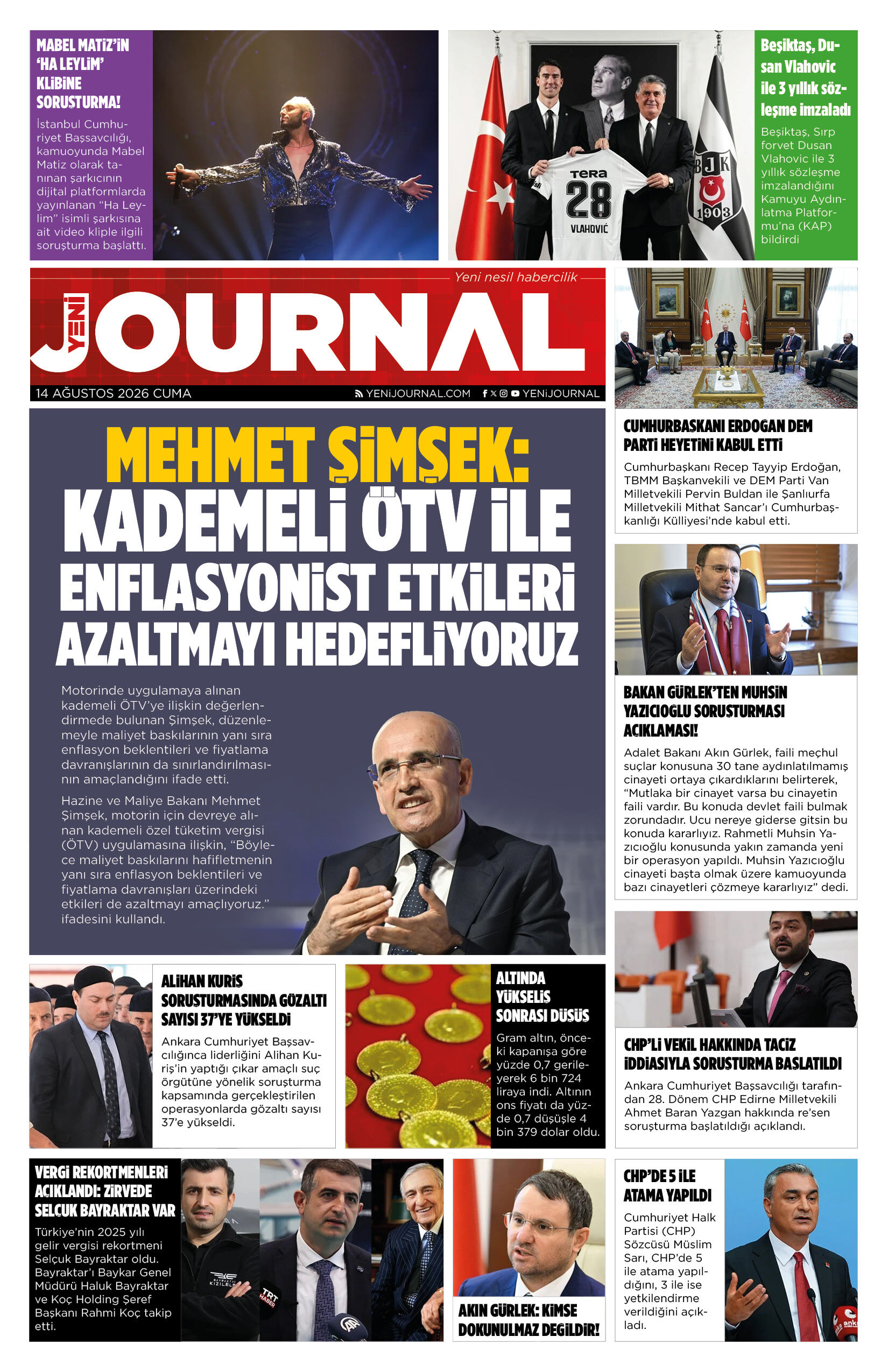 Yeni Journal Egazetesi Yeni