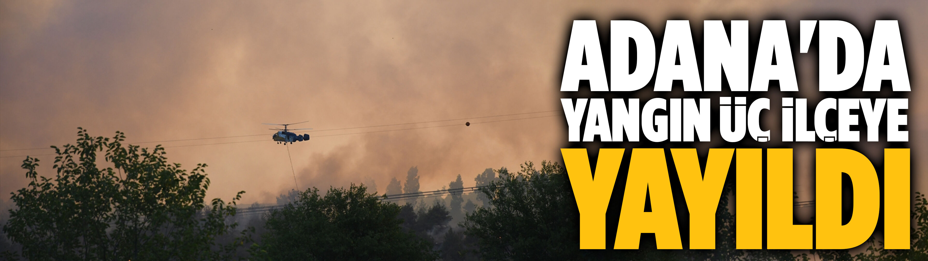Adana'da yangın üç ilçeye yayıldı