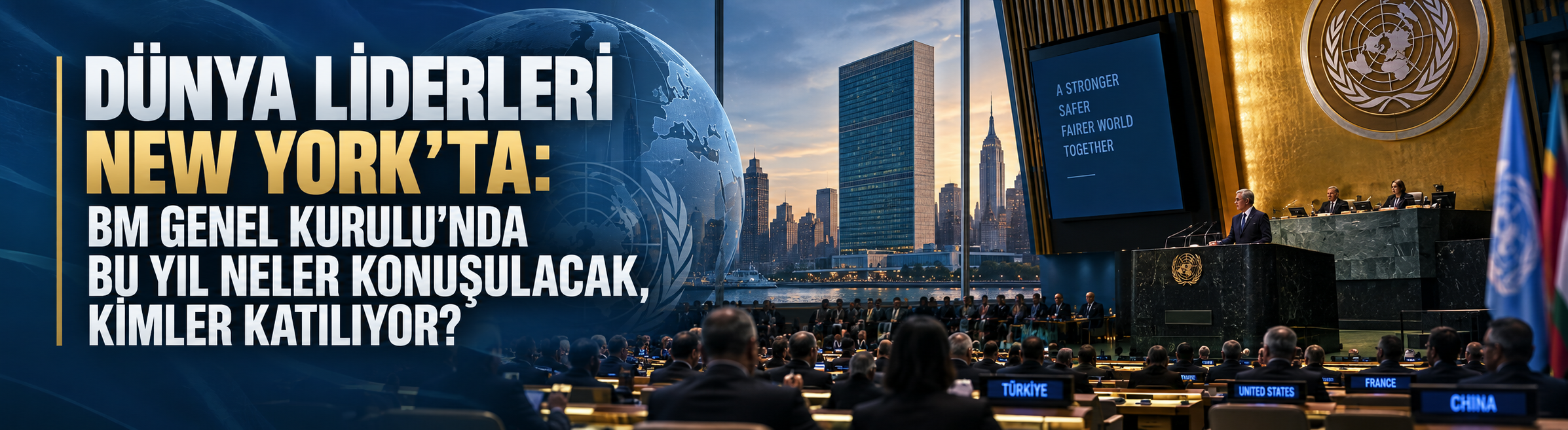 Dünya liderleri New York'ta: BM Genel Kurulu'nda bu yıl neler konuşulacak, kimler katılıyor?