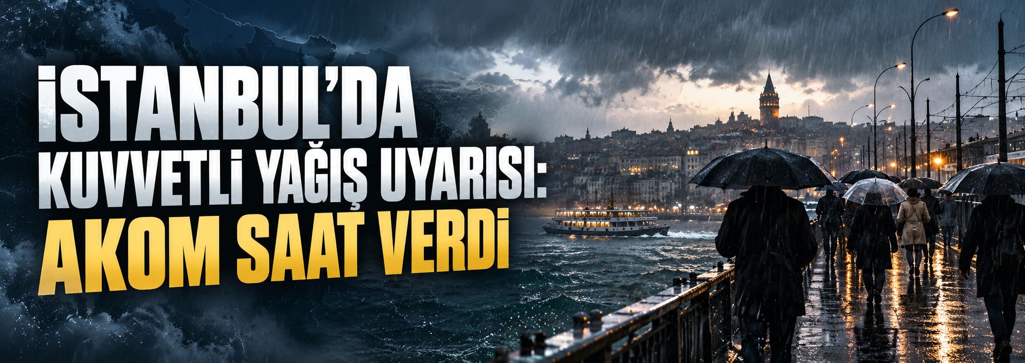 İstanbul'da kuvvetli yağış uyarısı: AKOM saat verdi