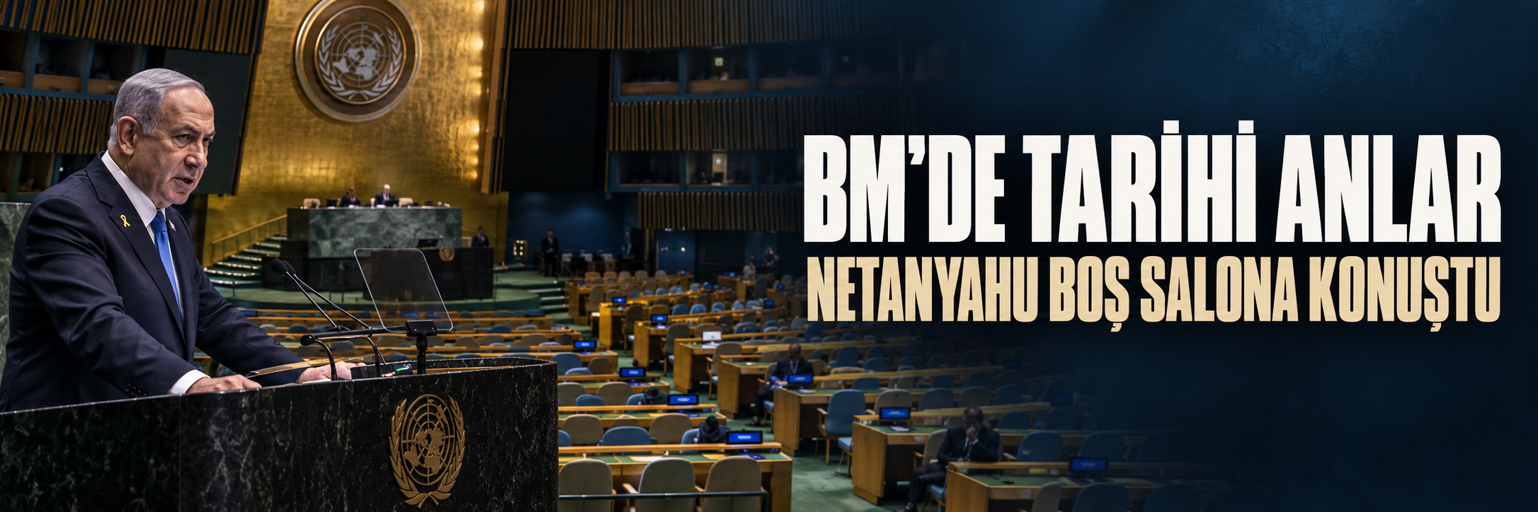 Netanyahu BM Genel Kurulu’nda protesto edildi: Çok sayıda temsilci salonu terk etti