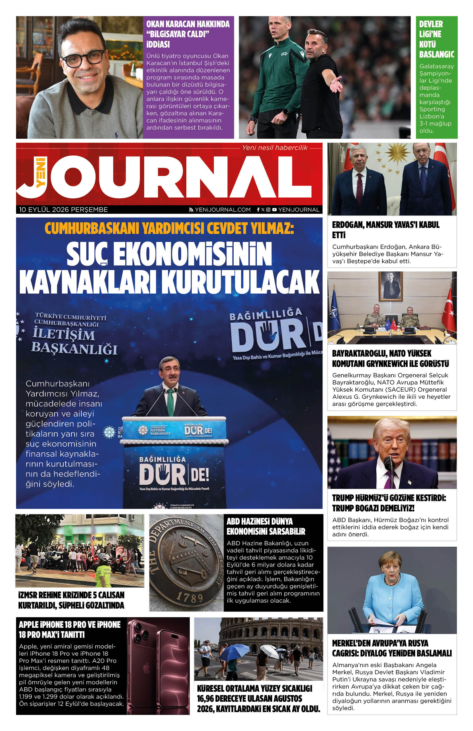 Yeni Journal Egazetesi 20260910