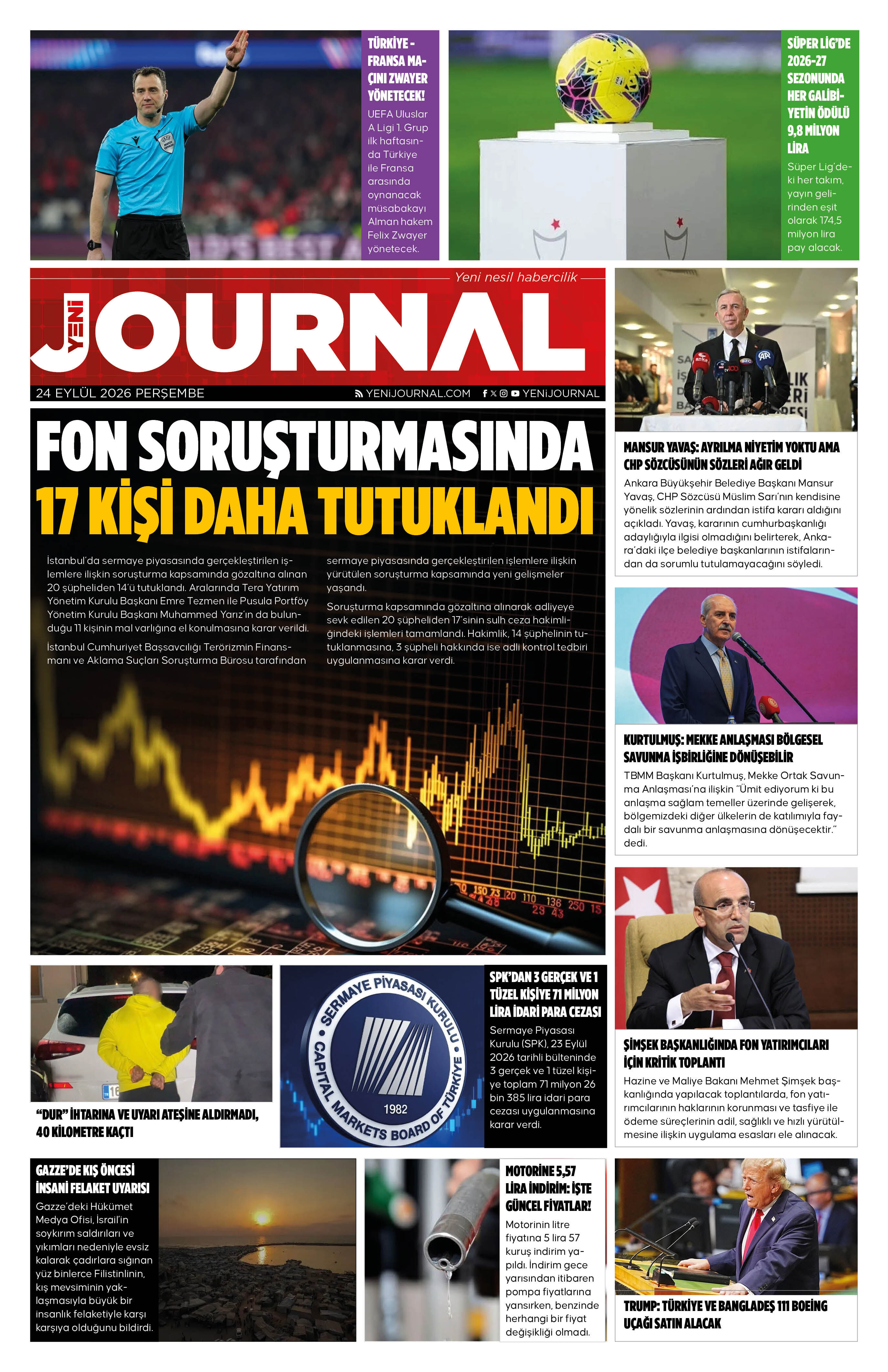 Yeni Journal Egazetesi 20260924