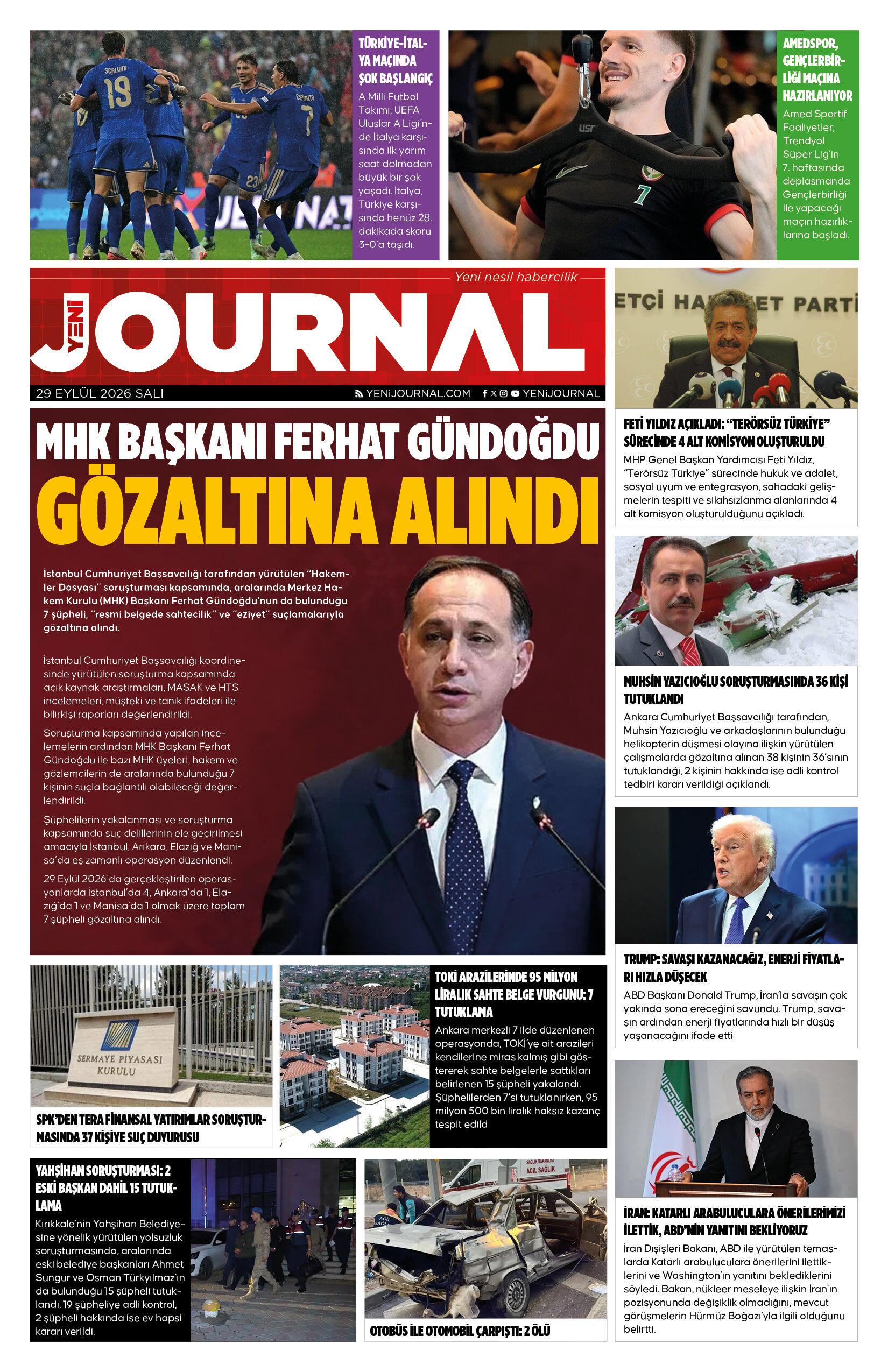 Yeni Journal Egazetesi 20260929