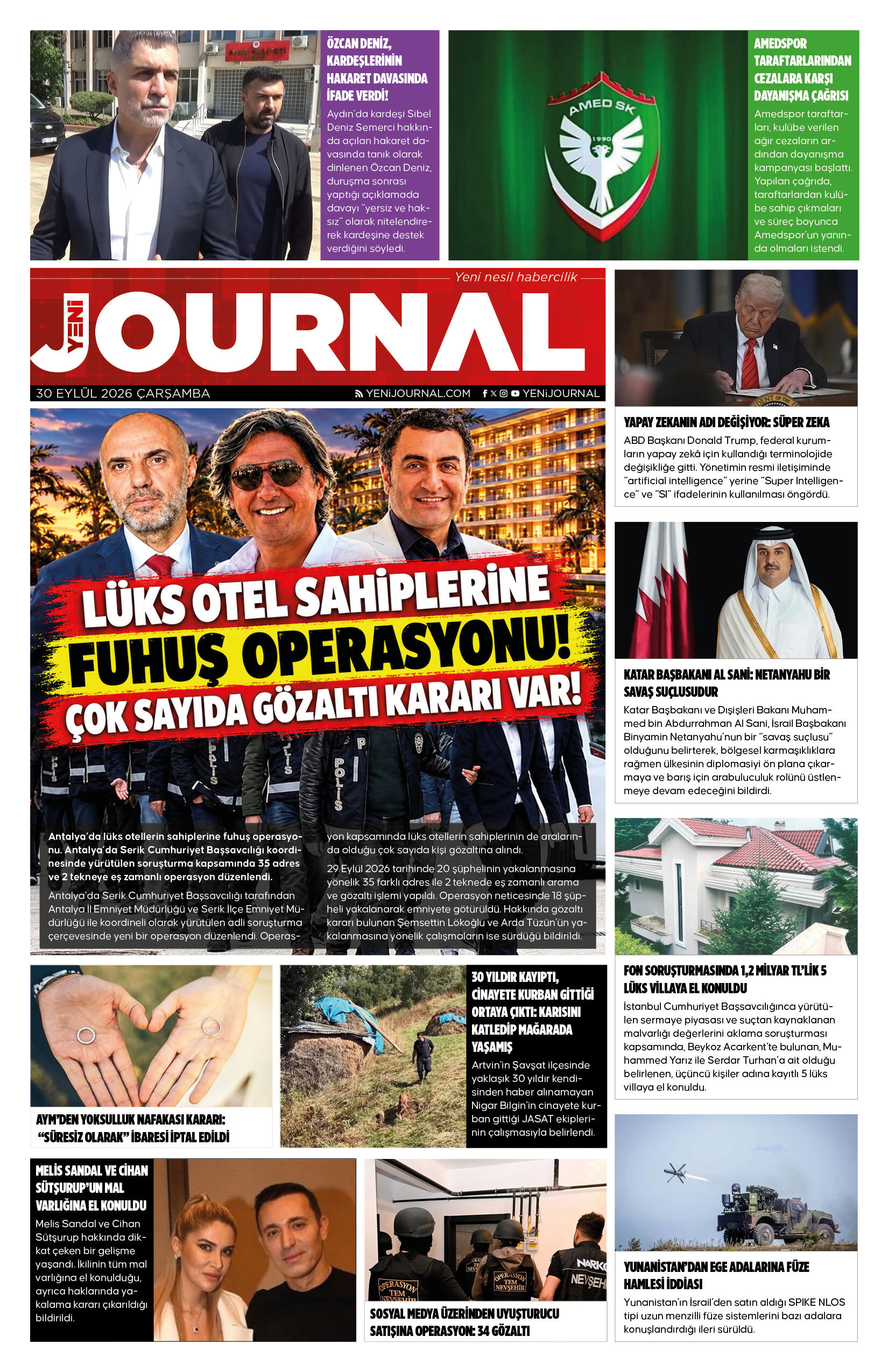 Yeni Journal Egazetesi 20260930