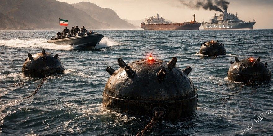 Hürmüz Boğazı’nda mayına çarpan gemi battı!