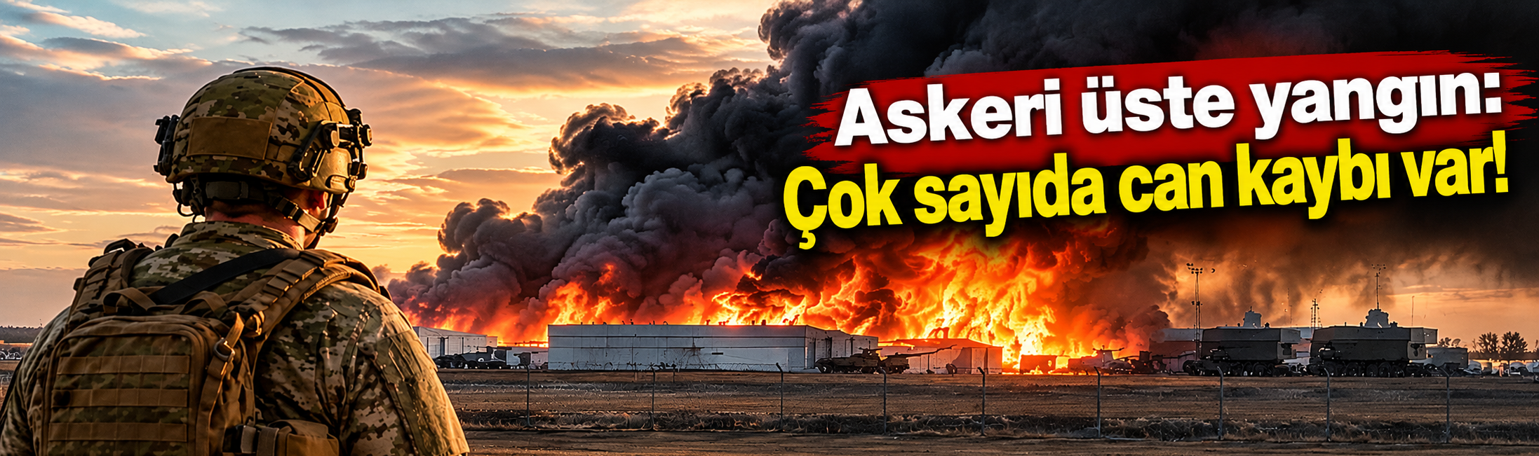 Askeri üste yangın: Çok sayıda ölü var!