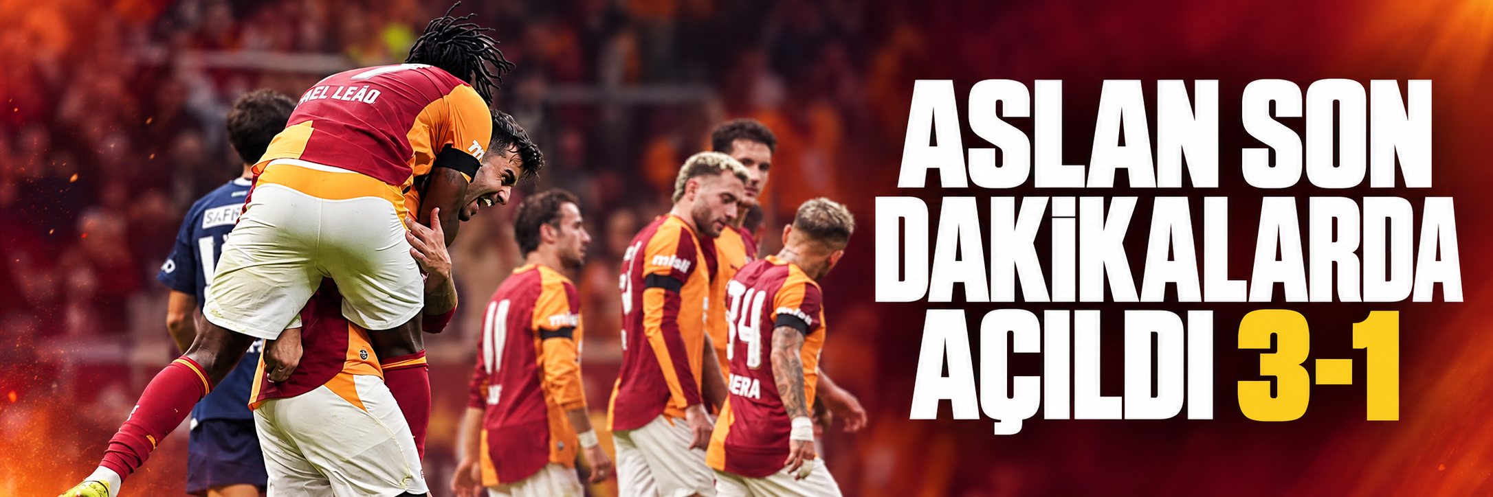Aslan son dakikalarda kazandı