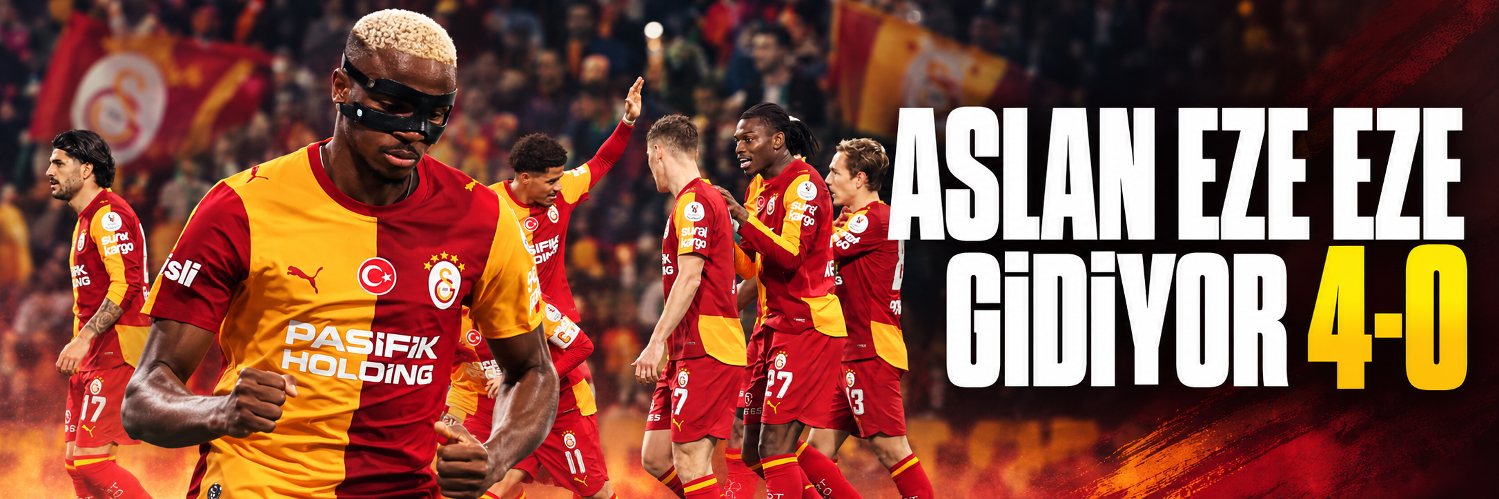 Aslan eze eze gidiyor