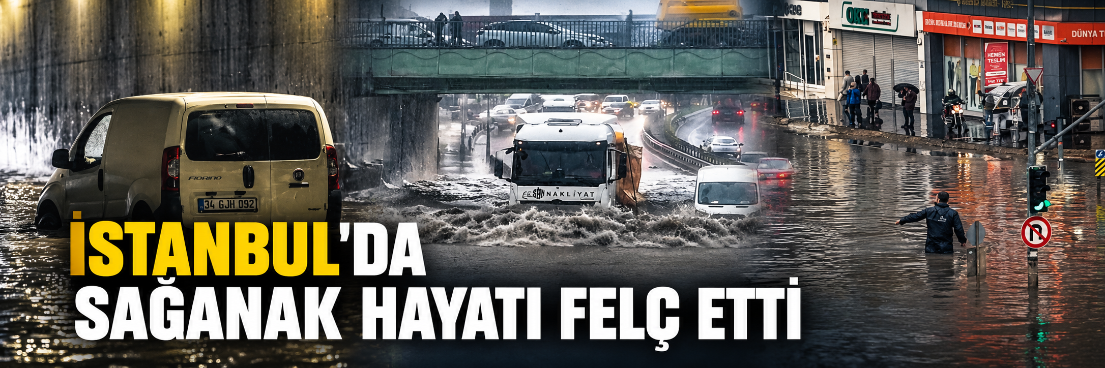 İstanbul'da sağanak hayatı felç etti: Yolları su bastı, araçlar mahsur kaldı! Yağmur ne zaman bitecek?